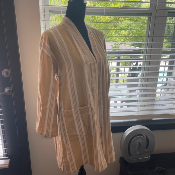 NWT EILEEN FISHER STRIPE KIMONO XXS/XS - Picture 1 of 6